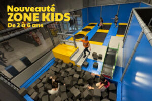 Nouveauté, zone de trampoline kids de 2 à 6 ans.